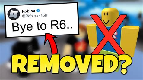 Is Roblox Removing R6 Avatars Youtube