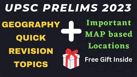 Geography Most Important Topics For Prelims 2023 Maps Course Free