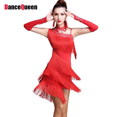 Buy Current Latin Dance Dresses For Ladies 4 Color