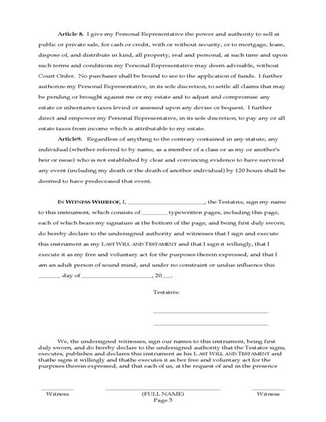 Credit report authorization form (guide & overview). Last Will and Testament Form - Wyoming Free Download