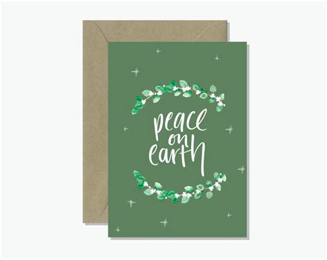 Peace On Earth Christmas Greeting Card Rosie Lou