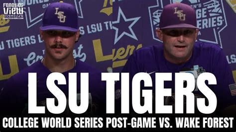 Lsu Tigers Paul Skenes React To Lsu Making College World Series Final