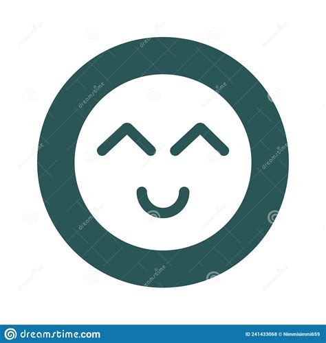 Smiley Emoji Isolated Vector Icon Which Can Easily Modify Or Edit Stock