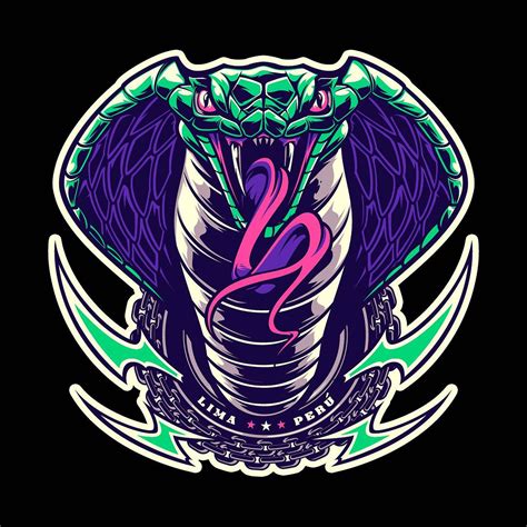 Download King Cobra Digital Poster Wallpaper | Wallpapers.com