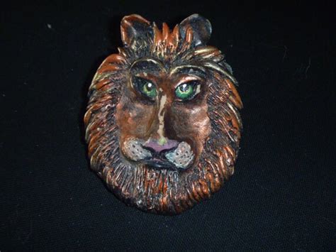 Items Similar To Clay Lion Head Handmade On Etsy