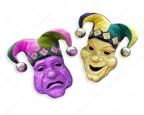 Mardi Gras Comedy Tragedy Masks — Stock Photo 2965387