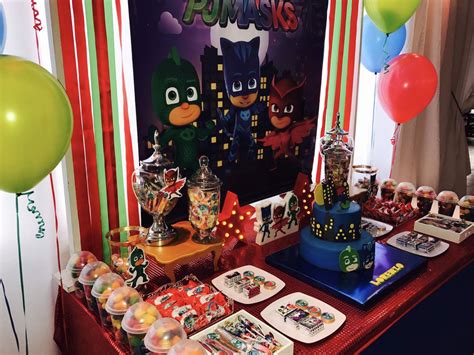 Pj Masks Birthday Party Ideas Photo 7 Of 12 Catch My Party