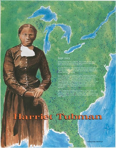 Great Black Americansharriet Tubman Poster By Knowledge Unlimited