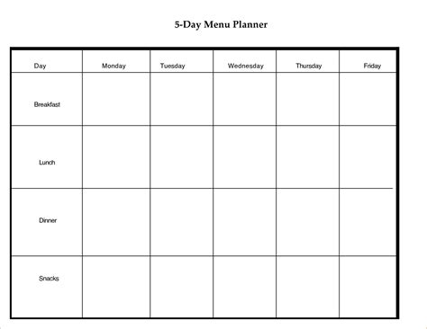 Collect Blank Calendar 5 Day Week Weekly Calendar Template Calendar