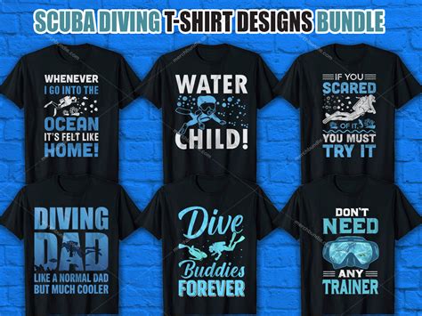 Scuba Diving T Shirt Design Bundle By Ruku Moni On Dribbble