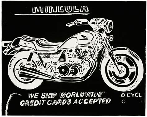 Motoblogn Mineola Motorcycle C 1985 86 Art Print By Andy Warhol