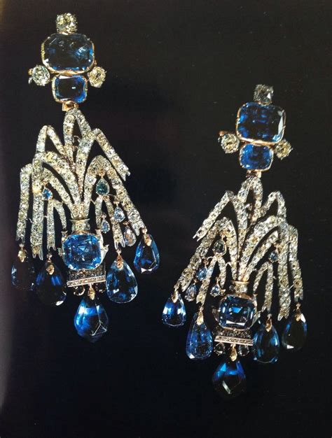 Sapphire And Diamond Earrings Made For In The Late 18thc And Worn By Every Russian Empress Up