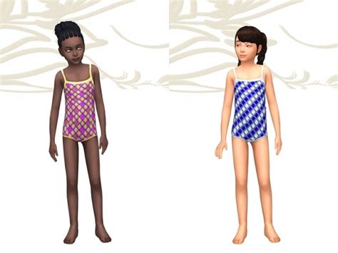 Swimsuit For Girls By Fuyaya At Sims Artists Sims 4 Updates