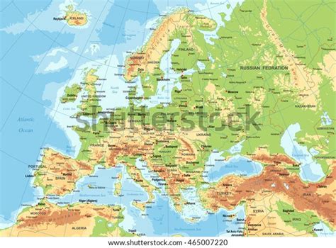 80 Western Europe Relief Map Images Stock Photos And Vectors Shutterstock