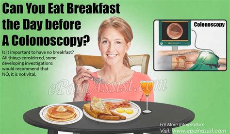 Fiber residue can clog the scope for the physician doing the colonoscopy from seeing polyps, burke says. Can You Eat Breakfast the Day before A Colonoscopy?