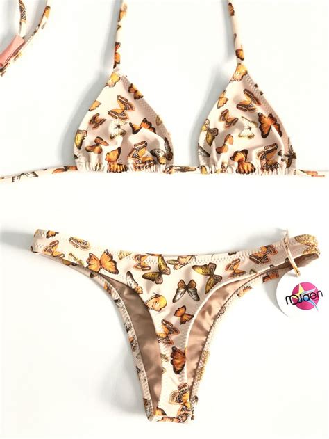 Pretty Swimwear Butterfly Collection Colaless Bikini Etsy Pretty