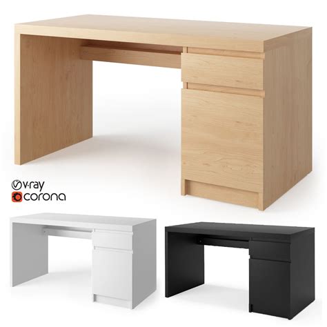 Ikea malm desk (slightly modified) with malm drawer unit. Ikea Malm Desk 3D model | CGTrader