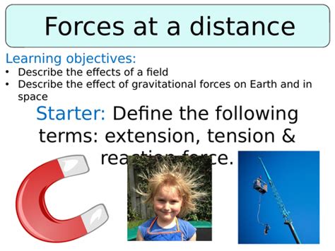 Ks3 Year 7 Forces At A Distance Non Contact Forces Teaching