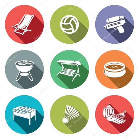 Recreation Leisure Icons Set Stock Vector By ©steinar14 69208463
