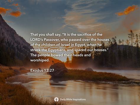 Exodus 1227 Daily Bible Inspirations
