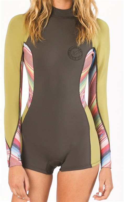 Billabong Capsule Wetsuit Spring Fever 2mm Womens Springsuit Multi Color