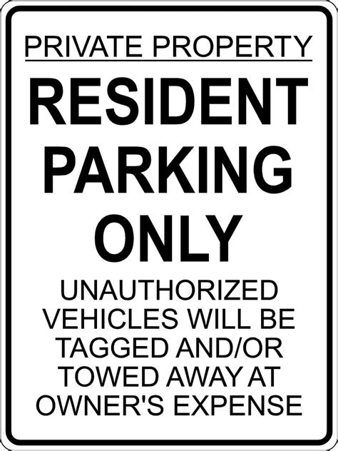 Resident Parking Only Sign Onsite Signs Parking Signs In Toronto