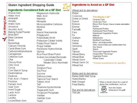 Here's a nice assortment of grocery lists to print, most are available via pdf downloads but there are a few in excel and doc format too. Pocket Gluten Ingredient Shopping Guide | Gluten free, Easy and Gluten free shopping list