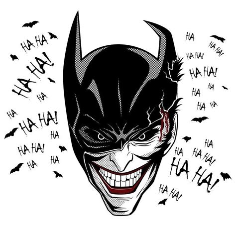Batmanjoker Batman Joker Tattoo Joker Art Im Batman Batman Art