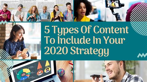 5 Types Of Content To Include In Your 2020 Marketing Strategy Youtube