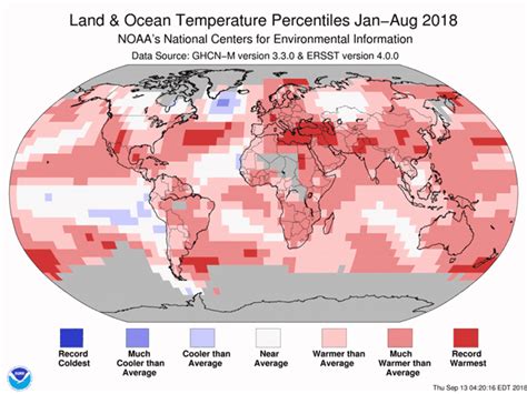 Noaa More Global Warmth In August