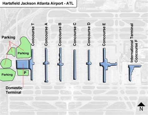 Hartsfield Jackson Atlanta Atl Airport Terminal Map