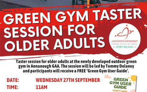Green Gym Taster Sessions For Older Adults Laois Sports Partnership