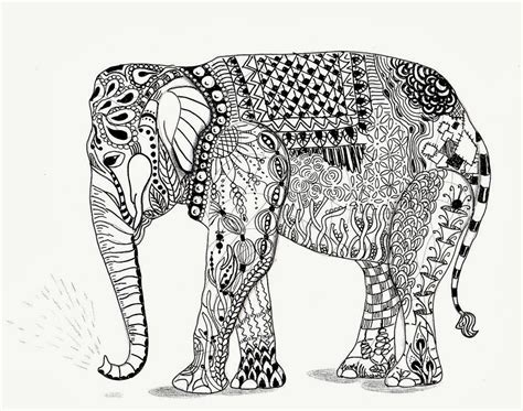 11 Dessins De Coloriage éléphant Adulte à Imprimer