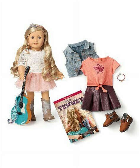 american girl doll tenney grant 18 doll and book including spotlight outfit guitar and