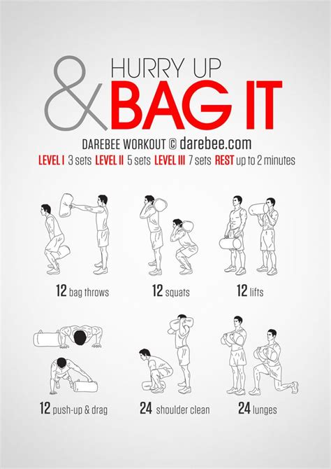 Hurry Up And Bag It Sandbag Workout Sandbag Training Workout