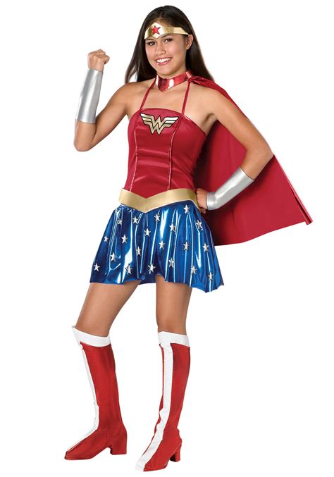 Teen Wonder Woman Costume Girls Superhero Halloween Costumes