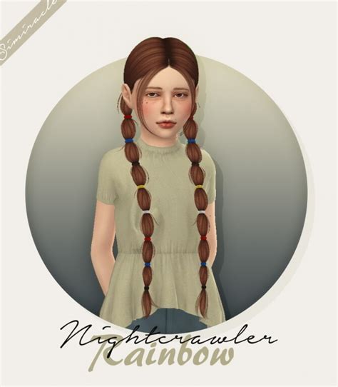 Nightcrawler Rainbow Hair Kids Version At Simiracle Sims 4 Updates
