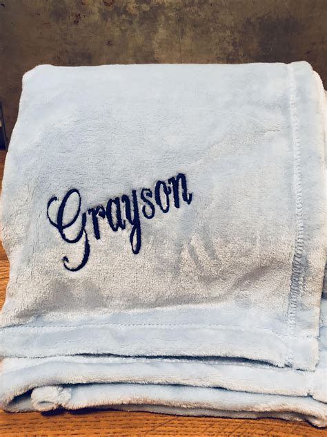 Personalized/embellished embroidered baby blanket | Embroidered baby blankets, Embroidered, Baby 
