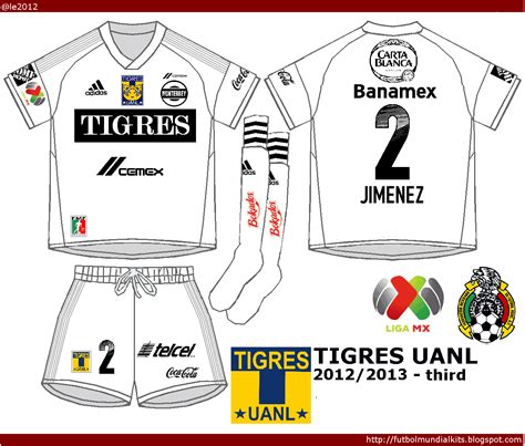 Fútbol Mundial Kits Uruguay Tigres U A N L 2012 2013 away y third