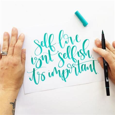 Lettering Using The Dual Brush Pens From Tombow Brush Lettering Quotes