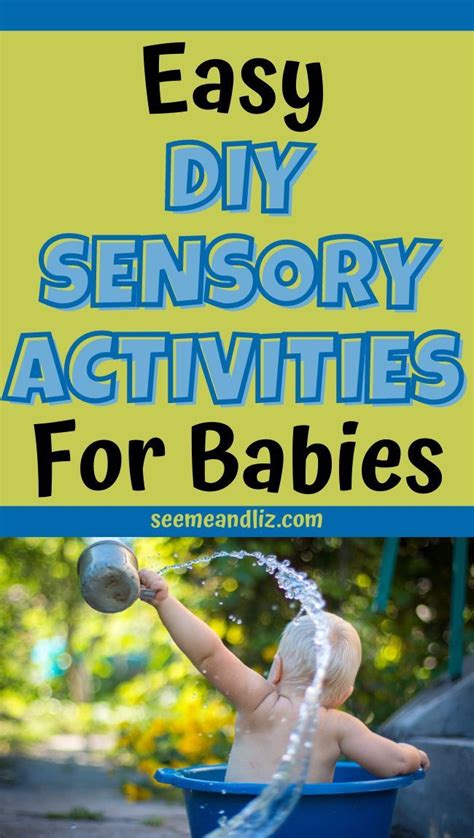 10 Diy Sensory Activities Babies Will Love Seeme And Liz In 2021