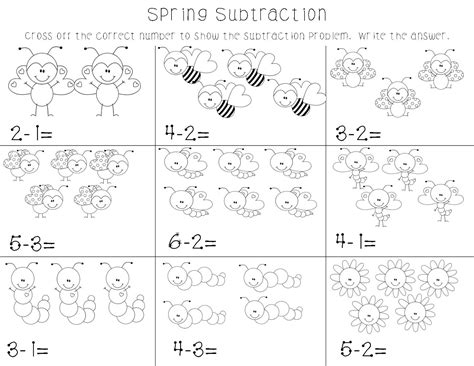 Spring math assessment subtraction within 20. Mrs. Bohaty's Kindergarten Kingdom: Spring Subtraction