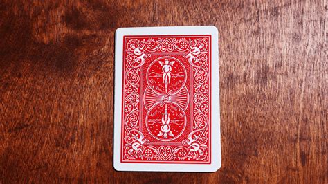A hollow circle (one curve), a greek cross (two lines), three vertical wavy lines (or waves), a hollow square (four lines). Bicycle ESP Cards Red (25 Cards) - Tricksupply