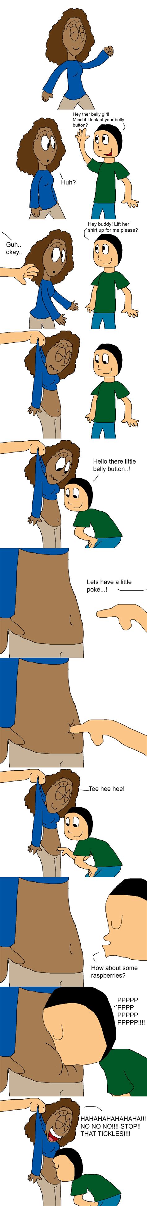 Cartoon Belly Button Tickle Deviantart
