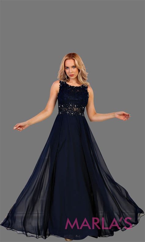 Wedding dress designers are getting on board too; Long Navy Blue High Neck Lace Bodice Party Dress ...