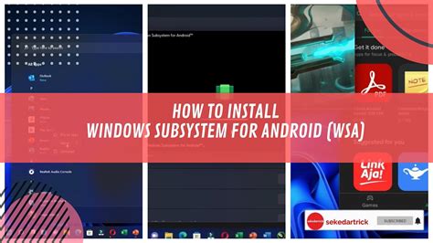 Cara Install Windows Subsystem For Android Di Windows 11 Youtube