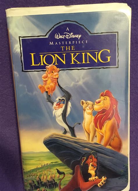 Walt Disney Masterpiece The Lion King Vhs Movie Kyowa Cars Hot
