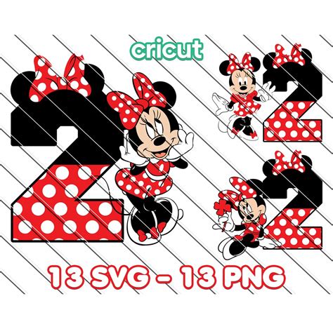 Minnie Mouse 2nd Birthday Minnie Mouse Svg Minnie Mouse Svg For