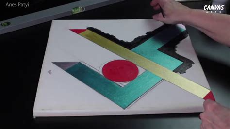 Geometric Shapes Abstract Painting Time Lapse Youtube