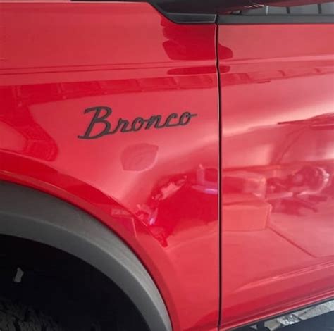 Bronco Emblem Pair Etsy